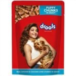 Drools Puppy Chunks in Gravy Wet Puppy Food 10 Pcs (10 x0.15 Kgs) Chicken, Egg, Liver, Liver Chunks 0.15 kg (10x0.01 kg) Wet Young, New Born Dog Food - Fast Shipping to USA & Canada