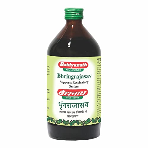Baidyanath Bhringrajasava 450 ml - Ayurvedic Formula for Healthy Hair, Liver Wellness & Digestive Health - Fast Shipping to USA