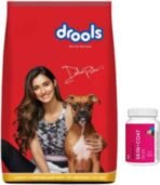 Drools Chicken Egg Adult Dog Food Drools Skin Coat 110 pcs Chicken 1 kg (2x0.5 kg) Dry Young Dog Food - Fast Shipping to USA & Canada