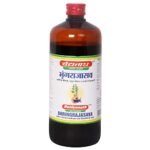 Baidyanath Bhringrajasava Syrup |Made with Natural Ayurvedic Ingredients for Hair, Liver, Cough Health and Blood Purifer | (450 Ml X 1 Pack) - Fast Shipping to USA