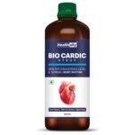 Healthally BioCardic Cardiac Care & Heart Health Syrup|Manage Cholesterol Level & BP Control Syrup with Arjunchaal Punarva Shankhpushpi Sarpagandha|Relieve Chest Blockage & Pain - 500 ML - Fast Shipping to USA