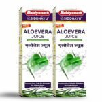 Baidyanath Aloe Vera juice with Pulp, All Natural tonic for Immunity, Better digestion and Glowing Skin, 1L (Pack of 2) - Fast Shipping to USA & Canada