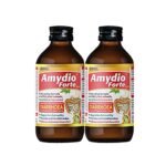 AIMIL Amydio Forte Syrup for Diarrhoea & Dysentery| Energizes body by replenishing electrolyte to prevent dehydration| 100 ML (Pack of 2) - Fast Shipping to USA