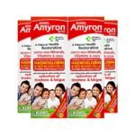 AIMIL Amyron Multivitamins Syrup for Men & Women with 34 Ingredients| Reduce Tiredness & Fatigue | Improves Haemoglobin Level - 200 ML (Pack of 4) - Fast Shipping to USA