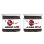 Shadani Jasmine Supari - 100g Can (Pack of 2) | Sweetened Betel Nut Mouth Freshener - Fast Shipping to USA & Canada