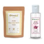 Multani Mitti Face Powder 100gm with Rose water 100ml Pack for Skin Care