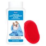 Drools Combo of Anti-Dandruff & Itch Shampoo for Dogs, 200 Milliliter with 1 Free Bathing & Grooming Hand Brush Pack - Fast Shipping to USA & Canada