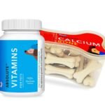 Drools Dog Supplements Combo of Vitamin Tablet - 110 Pcs and Calcium Bone Jar - 40 Pieces, 600g - Fast Shipping to USA & Canada