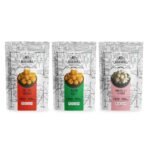 Mr. Makhana Roasted Makhana & Foxnuts : Piri Piri Paradise, Pudina Party, Himalayan Salt & Papper (Pack of 3x60 gm) - Fast Shipping to USA & Canada