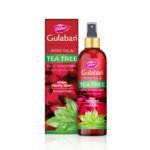 Dabur Gulabari Rose Oil & Tea Tree Face Toner Mist & Rosewater with Salicylic Acid - 100ml | Treats breakouts, blackheads, and whiteheads | Tightens and Refines Pores | Alcohol free - Fast Shipping to USA & Canada