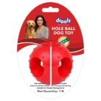 Drools Non-Toxic Rubber Toy for Dogs, Hole Ball (Medium) 7.6 cm Pack - Fast Shipping to USA & Canada