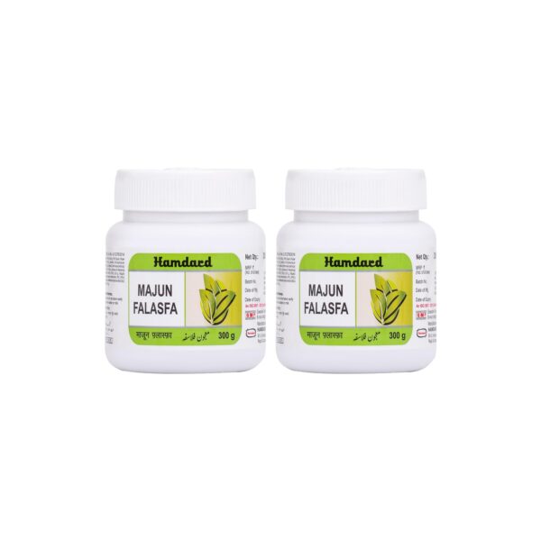 Hamdard Majun Falasfa | 300 gm | Supports Kidney, Bladder and Nerve Health | Helps Soothe Backache, Gout, and Joint Pain | Herbal Remedy | Unani Formulation | Pack of 2 - Fast Shipping to USA