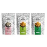 Mr. Makhana Roasted Makhana & Foxnuts : Himalayan Salt & Papper, Lime & Chilli, Pudina Party (Pack of 3x60 gm) - Fast Shipping to USA & Canada