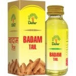 Dabur Badam Tail - 100ml | Sweet Almond Oil | Rich in Vitamin-E | For Healthy Hair & Skin | Sharpens Brain | Improves Digestion | Extracted From Almonds - Fast Shipping to USA & Canada