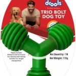 Drools Non-Toxic Rubber Toy for Dogs, Trio Bolt Ring 115g Pack - Fast Shipping to USA & Canada
