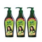 Dabur Amla Hair Oil - 550ml (Pack of 3) | For Strong, Long and Thick hair | Nourishes Scalp | Controls Hair Fall, Strengthens Hair & Promotes Hair Growth - Fast Shipping to USA & Canada