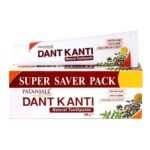 Patanjali Dant Kanti Natural Toothpaste 800G (200G X 4), Super Saver Value Pack, Makes Teeth Strong, Tightens Gums, Gives Cavity Free Smile - Fast Shipping to USA & Canada