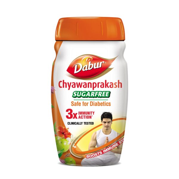 Dabur Chyawanprakash Sugarfree - 900g | Clinically Tested Safe for Diabetics | With 40+ Ayurvedic Herbs | Boosts Immunity | Helps Build Strength & Stamina | Builds Overall Health - Fast Shipping to USA