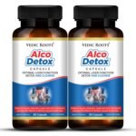 Vedic Roots Alco Liver Detox Capsule Liver Support Supplement|Alcoholic/Fatty Liver Cleanse Ayurvedic Medicine|Recover Liver Health|Improves Liver Function,Appetite Digestion - 120 Capsule - Fast Shipping to USA