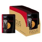 Drools Focus Adult Dog Wet Food Real Chicken and Chicken Liver Chunks in Gravy,2.25kg (150g x 15) Pack of 15 - Fast Shipping to USA & Canada