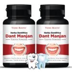 Vedic Roots Khadi Herbal Dant Manjan - 200 Gm|Ayurvedic Tooth Oral Care Powder|Tooth Pain,Gum Swelling Bleeding Relief|Gingivitis Cavity Protection|Mouth Smell Remover(Safe for Kids & All) - Fast Shipping to USA & Canada