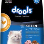 Drools Kitten(1-12 Months) Dry Cat Food, Real Chicken Flavour 3 Kg Pack - Fast Shipping to USA & Canada