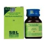 SBL Natrum Muriaticum Tablet 3X - 25GM (Pack of 2) - Fast Shipping to USA