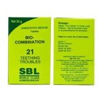 SBL BIOCHEMIC NO. 21 (TEETHING TROUBLES) 25G PACK OF 3 - Fast Shipping to USA & Canada