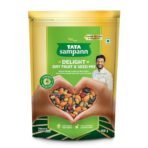 Tata Sampann Delight Dry Fruit & Seed Mix | Power Packed & Crunchy Snack | Trail Mix | High in Protein & Dietary Fibre | Rich in Magnesium | Source of Phosphorus | 200g | Roasted Almonds, Cranberries, Black Raisins, Green Raisins, Pumpkin Seeds, Flax Seeds & Chia Seeds - Fast Shipping to USA & Canada - Image 2