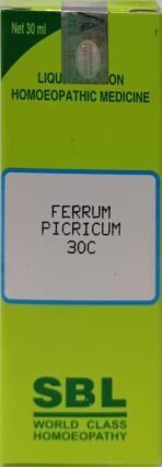 SBL Ferrum Picricum Dilution 30 CH - Fast Shipping to USA