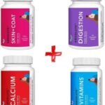 Drools drools Digestion + Vitamin + Calcium + Skin Coat 50pcs Combo Milk 0.8 kg (4x0.2 kg) Dry Adult, New Born, Senior, Young Dog Food - Fast Shipping to USA & Canada