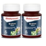 Baidyanath Brahmi Tablets- 60 Tab | Helps To Handle Life?s Daily Stress | Promotes Mind Relaxation (Pack of 2) - Fast Shipping to USA