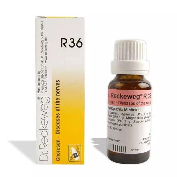 DR RECKEWEG R 36 DISEASES OF THE NERVES 22 ML RECKEWEG - Fast Shipping to USA