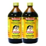 Baidyanath Nagpur Ashokarishta SyrupI Ayurvedic Menstrual Cycle - 450 ML (Pack of 2) - Fast Shipping to USA