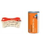 Drools Absolute Calcium Bone Jar, Dog Supplement - 40 Pieces (600gm) & Absolute Salmon Oil Syrup- Dog Supplement, 300ml - Fast Shipping to USA & Canada