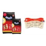 Drools Chicken and Egg Puppy Dog Food, 3 kg with Free 1.2 kg and Absolute Calcium Bone Jar, Dog Supplement - 40 Pieces (600gm) - Fast Shipping to USA & Canada