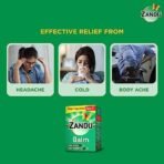Zandu Balm, 25ml X Pack of 3, Ayurvedic balm for effective relief from Headache, Body Pain, Sprain and Cold - Fast Shipping to USA - Image 6