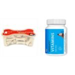 Drools Absolute Calcium Bone Jar, Dog Supplement - 40 Pieces (600gm) & Absolute Vitamin Tablet- Dog Supplement, 50 Pieces - Fast Shipping to USA & Canada