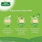 Tata Sampann Thick Poha | Flattened Rice | Thick Poha | 1kg | White Poha | Pack of 2 - Fast Shipping to USA & Canada - Image 3