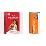 Drools Pup Booster - Puppy Weaning Diet Powder Dog Food for All Breeds, Milk Flavour, 300g&Drools Absolute Salmon Oil Syrup - Dog Supplement, 150 ml - Fast Shipping to USA & Canada