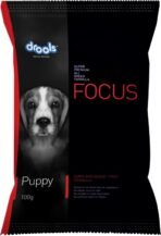 Drools Focus Premium Puppy Dry Dog Food, 100 g Pack - Fast Shipping to USA & Canada
