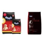 Drools Chicken and Egg Adult Dry Dog Food, 3 kg with Free 1.2 kg&Drools Focus Starter Super Premium Dry Dog Food, Chicken Flavour, 1.2kg - Fast Shipping to USA & Canada