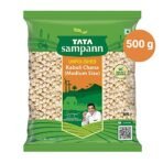 Tata Sampann Unpolished Kabuli Chana, 500 g, (Medium Size) - Fast Shipping to USA & Canada - Image 3
