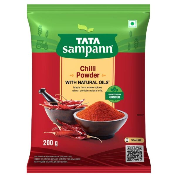 Tata Sampann Chilli Powder Masala, 200g - Fast Shipping to USA & Canada