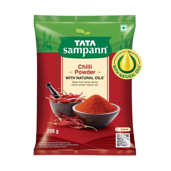 Tata Sampann Chilli Powder with Natural Oils, 200g, Lal Mirchi Powder, Mirchi Powder - Fast Shipping to USA & Canada