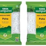 Tata Sampann Thick Poha | Flattened Rice | Thick Poha | 1kg | White Poha | Pack of 2 - Fast Shipping to USA & Canada