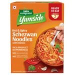 Tata Sampann Yumside Instant Schezwan Chicken Noodles - Non Veg, 285g, Ready to Eat Food, Ready in 60 secs, NO Preservatives, NO Added Artificial Colours & Flavours, Pack of 1 - Fast Shipping to USA & Canada