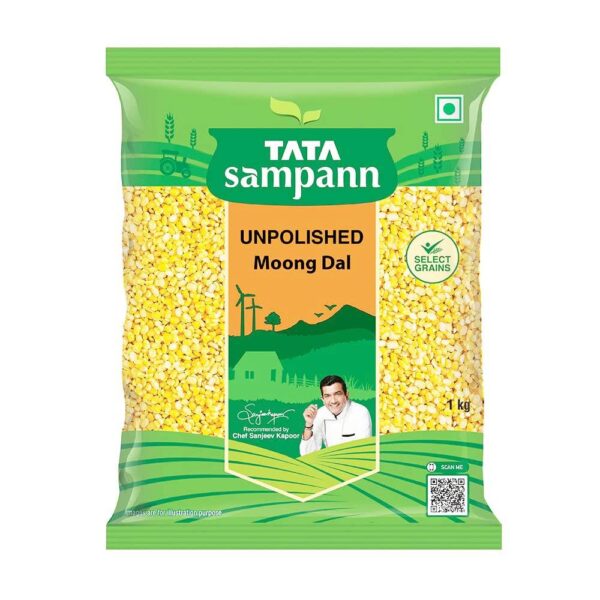 Tata Sampann Unpolished Moong Dal Split 500g - Fast Shipping to USA & Canada
