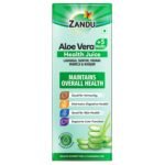 Zandu Aloe Vera Juice with 5 added Herbs, 1 L, Pure and Natural, Ayurvedic Immunity Booster, Good for Digestive Health, Skin Health & Liver Function | No Added Sugar - Fast Shipping to USA