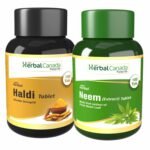 Herbal Canada Neem & Haldi Combo | 100 Tablets Each, Natural Ayurvedic Supplement for Immunity & Wellness | Neem 100 Tablets & Haldi 100 Tablets - Fast Shipping to USA